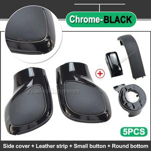 Pommeau de levier de vitesse en cuir chromé mat avec couvercle latéral de vitesse emblème <span class=keywords><strong>DSG</strong></span> pour VW <span class=keywords><strong>Golf</strong></span> 6 7 <span class=keywords><strong>R</strong></span> GTI Passat B7 B8 CC R20 Jetta MK6 GLI - Product Image 4