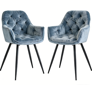 Silla Moderna Tapizada en Terciopelo, Muebles de Lujo Contemporáneos para el Hogar, Sillas de Salón para <span class=keywords><strong>Restaurante</strong></span> y Comedor - Product Image 3