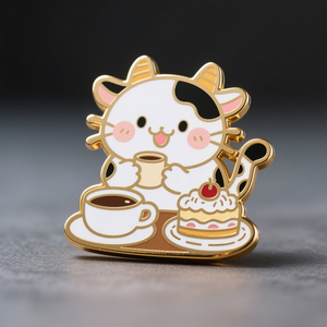 Pins de Anime Personalizados con Logotipo de Espíritu de Zorro, Esmalte Duro, Latón Brillante, Decoración Personalizada para Mochila - Product Image 1