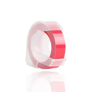 3D Embossing Label Tape Roze Kleur 12mm * 3m compatibel voor DYMO en MOTEX