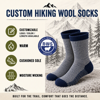 Chaussettes de sport chaudes en laine mérinos pour homme, design hiver, avec logo, pour entraînements, fabriquées par Xingyou Knitting Manufacturer, chaussettes personnalisées pour hommes.
