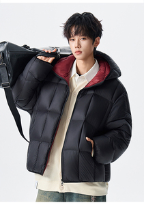 Ultima Giacca Imbottita da Uomo, Giacca Invernale con Cappuccio di Alta Qualità, Realizzata Professionalmente con Nylon Trapuntato Personalizzato - Product Image 6