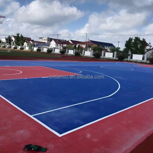 Superficie para Cancha de Baloncesto de 20 pies x 20 pies para Patio Trasero en Varios Colores con el Logotipo de Jordania - Product Image 3