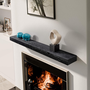 Mesa <span class=keywords><strong>de</strong></span> comedor <span class=keywords><strong>de</strong></span> madera estilo repisa <span class=keywords><strong>de</strong></span> chimenea, hecha <span class=keywords><strong>de</strong></span> madera envejecida, combinación modular, diseño antideslizante, muebles para sala <span class=keywords><strong>de</strong></span> estar - Product Image 4