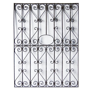 Finestra in Ferro Battuto, Griglia per Finestra a Mezzaluna in Metallo, Riproduzione Antica - Product Image 4