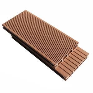 Papan dek berongga tahan UV, lantai lantai lantai beralur bahan plastik komposit kayu untuk teras kebun - Product Image 6