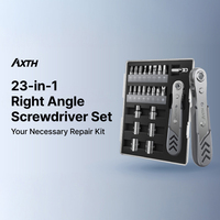 Jeu de tournevis à cliquet professionnel AXTH 23 en 1 avec embouts magnétiques, kit multi-outils pour bricolage, réparation et entretien domestique, fournisseur en gros