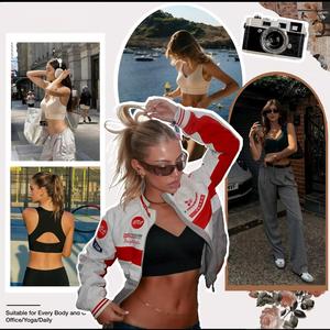 <span class=keywords><strong>Reggiseno</strong></span> da donna senza ferretto <span class=keywords><strong>con</strong></span> copertura completa, <span class=keywords><strong>spalline</strong></span> <span class=keywords><strong>larghe</strong></span>, supporto per la schiena, senza cuciture, comfort quotidiano - Product Image 6