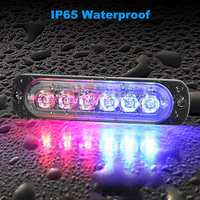 LED-Not licht Weiß Gelb Rot Blau 6LED 18W Not warnleuchte Ampel lampe für 12V 24V PKW SUV