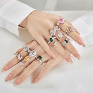 Wedding Jewelry Cubic Zirconia Necklace Earrings <b>Bracelet</b> Ring Jewelry Set for Women Party Marriage <b>Promise</b> Engagement Gift - Product Image 2