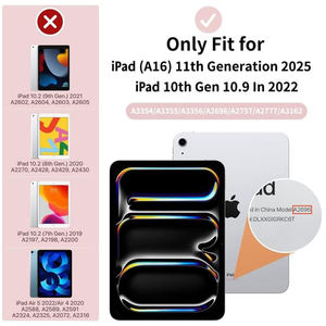 Funda para <span class=keywords><strong>iPad</strong></span> A16 de 11.ª Generación de 11 Pulgadas 2025/<span class=keywords><strong>iPad</strong></span> de 10.ª Generación de 10.9 Pulgadas <span class=keywords><strong>2022</strong></span>, Soporte Plegable en Y con Múltiples Ángulos y Soporte para Lápiz - Product Image 2