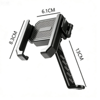 Support universel réglable à dégagement rapide pour guidon de vélo, rétroviseur, support de téléphone pour moto et scooter