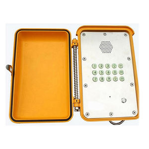 Téléphone KNSP-13 en métal étanche d'urgence SUS façade <span class=keywords><strong>Orange</strong></span> mains libres interphone bidirectionnel POE réseau IP téléphone filaire - Product Image 1