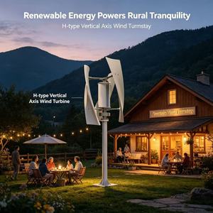 Générateur éolien à axe vertical résidentiel activé par le vent pour l'alimentation électrique des zones éloignées X3 Aimant/Lévitation magnétique - Product Image 5