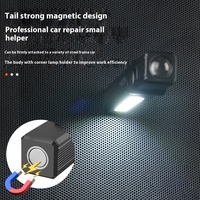 Lampe torche LED tactique rechargeable à double source lumineuse COB haute luminosité, rotative multi-angles, vente en gros