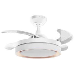 New design of thin <b>ceiling</b> fans with <b>lighted</b> blades, featuring application <b>control</b> and <b>remote</b> leveling installation - Product Image 1