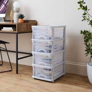 Organizador de almacenamiento de cajones de plástico para el aula, suministros para manualidades, tocador, armario, Baño, Dormitorio, lavandería - Product Image 5