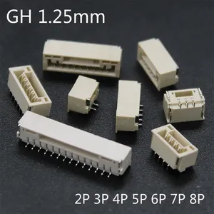 GH 1.25mm Lying with Lock Connector SMT Horizontal 2P 3P 4P 5P 6P 8P JST A1257