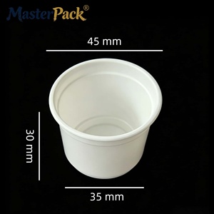 Crèmes à café individuelles en mini-gobelets PP de 1 oz avec opercule en film aluminium, OEM/ODM, fabrication directe, couleur personnalisée, pour cafés, Chine - Product Image 3