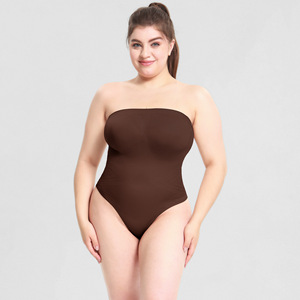 Crochet entrejambe amovible devrait bustier tubulaire femmes Sexy fête Shapewear une pièce corps complet sans couture string body - Product Image 1
