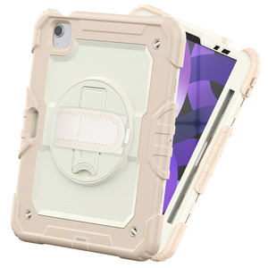 <span class=keywords><strong>Coque</strong></span> de <span class=keywords><strong>protection</strong></span> robuste antichoc avec anneau de maintien et support rotatif à 360° en silicone et PC pour <span class=keywords><strong>iPad</strong></span> <span class=keywords><strong>Air</strong></span> <span class=keywords><strong>4</strong></span>/<span class=keywords><strong>Air</strong></span> 5 10,9 pouces - Product Image 4