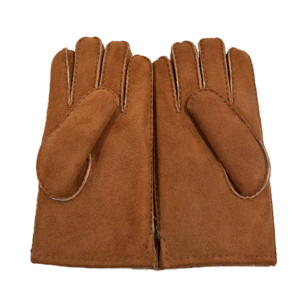 Зимние перчатки, мужские перчатки из овчины и замши, толстые перчатки из натуральной кожи, перчатки с пятью пряничными пряничками для мужчин