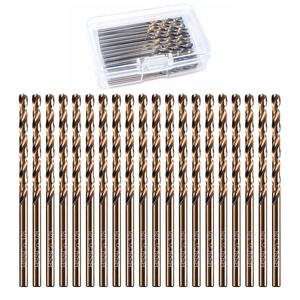 Juego de brocas HSSCo de 1/8 de pulgada, 20 piezas con revestimiento de TiCN para perforación de acero - Product Image 1