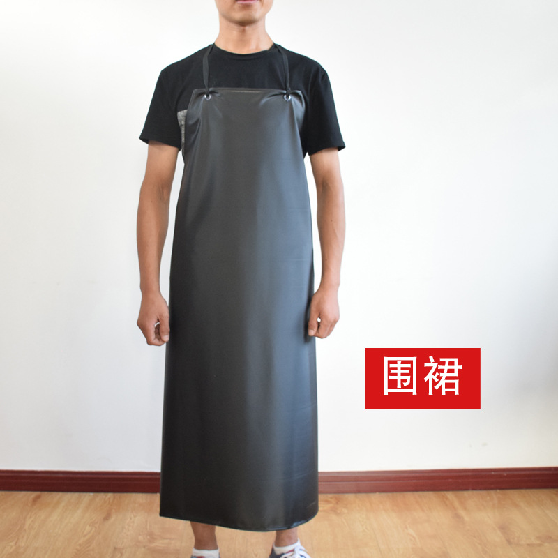 Tablier composite double épaisseur noir et rouge