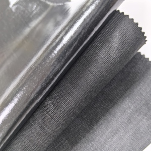 Fodere per scarpe nere con adesivo TPU Hot Melt Film in cotone tessuto laminato superiore per la modellatura del materiale - Product Image 6
