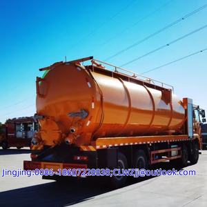 Nouveau camion de nettoyage par aspiration Shacman 8x4 de 33 mètres cubes, diesel, transmission manuelle, norme d'émission Euro 5, pompe à vide en vente - Product Image 3