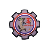 Patch brodé personnalisé numérique le plus vendu, imprimé par transfert thermique, avec bordure surjetée, à coudre, en chenille
