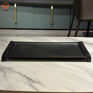 Bandeja Rectangular <span class=keywords><strong>para</strong></span> Asar Carne, Ecológica y Fácil de Limpiar, de Hierro Fundido, <span class=keywords><strong>sin</strong></span> Asas, <span class=keywords><strong>para</strong></span> Cocina - Product Image 4