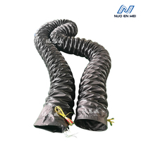 Tuyau flexible antidéflagrant de 16 pouces (400 mm), portable, antistatique, pour évacuation des fumées et explosions