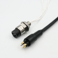 Conector Submarino Circular Compatible con Subconn, 10A de Corriente, 2-4 Pines, Soporta una Tensión de 70 MPa