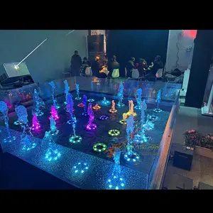 Hot Selling Lighting DMX Controlled Mini Size Dry Deck Dancing Music Floor Fountain