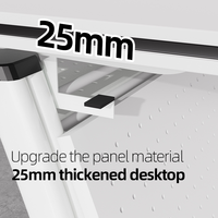 Nouveau design de bureau d'étude pliable minimaliste pour le bureau, la salle de classe et la maison - Modulaire, portable et facile à assembler