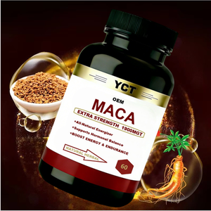 Maca แคปซูลพลังงานสำหรับผู้ชาย Ashwagandha & โสมอาหารเสริมเสริมความงามที่มีประสิทธิภาพ - Product Image 2