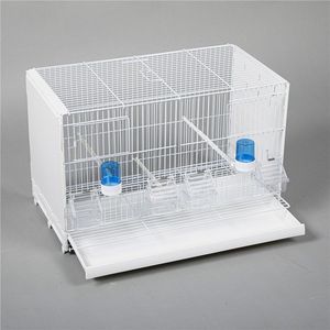 Jaula <span class=keywords><strong>para</strong></span> Pájaros de Metal Tipo H con Patrón Sólido, Apilable, <span class=keywords><strong>para</strong></span> Cría, con Cierre de Botón a Presión, Nueva Oferta - Product Image 3