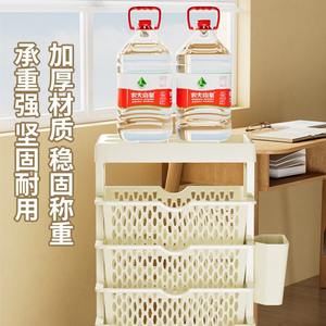 Étagère de bureau mobile Landmark, modèle standard, 5 niveaux, en PP, blanc clair, blanc crème, organisateur pour étudiants - Product Image 4