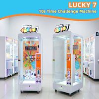 Machine à griffes miniature commerciale personnalisée à monnayeur, avec fonction de minuterie et lumières LED, pour centre commercial et salle d'arcade, pour la distribution de jouets en peluche