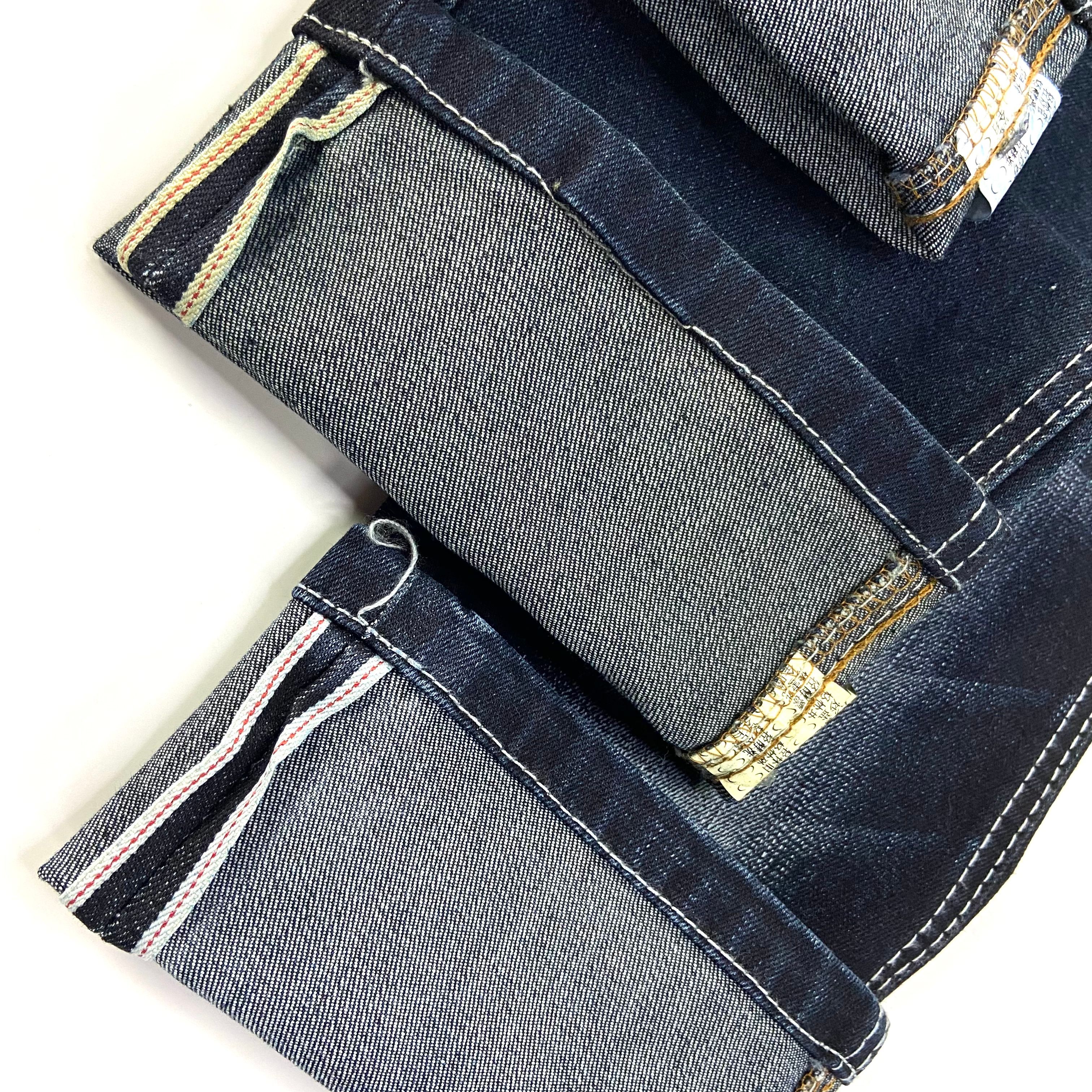 Wholesale 100%Cotton 83cm 13.8oz Woven Selvedge Raw Denim Fabric for Jeans Jacket