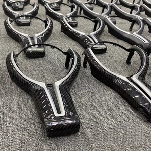 Penutup roda kemudi serat karbon, pengganti t-back untuk BMW <span class=keywords><strong>m</strong></span>-sport seri perak - Product Image 4
