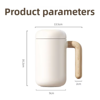 Mug isotherme à double paroi en céramique avec infuseur à thé, grande capacité, portable pour la maison, le bureau et l'extérieur