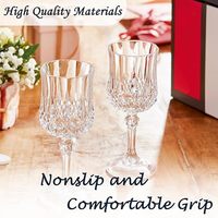 Verres à vin en plastique, gobelets en plastique, style vintage, verres à cordial incassables, vaisselle réutilisable pour réceptions de mariage