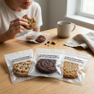 Bolsas para Galletas Personalizadas, Resellables, a Prueba de Humedad, de Plástico Brillante de Grado Alimenticio para Almacenamiento de Aperitivos de Panadería, MOQ Bajo, Entrega Rápida - Product Image 2