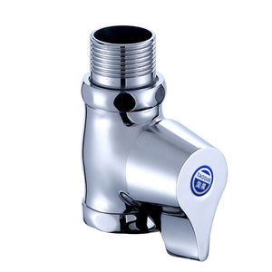 Robinet de <span class=keywords><strong>chasse</strong></span> <span class=keywords><strong>d</strong></span>'<span class=keywords><strong>eau</strong></span> manuel à levier rotatif en laiton massif, finition chrome poli, ouverture rapide, pour toilettes publiques - Product Image 4