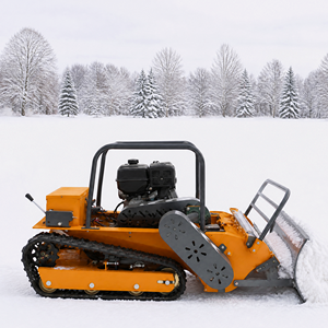 Cortacésped multifuncional a gasolina con control remoto, cuchilla giratoria y despejador de nieve para entradas de vehículos en zonas nevadas - Product Image 1