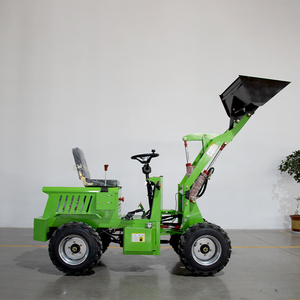 0.4 tấn 0.6 tấn Bánh Xe Tải kết thúc trước loader Sử dụng nhà mini kết thúc trước DIESEL backhoe loader để bán - Product Image 2