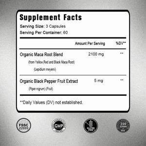 Raíz de Maca Orgánica Natural, Potenciador de Energía, Suplementos para la Salud, Extracto de Raíz de Maca en Polvo, Cápsulas de Maca - Product Image 2