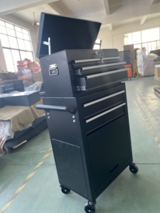 Tủ dụng cụ di động bằng thép kim loại cho tiệm cắt tóc, xưởng cơ khí, gara, kết hợp nhiều ngăn kéo có bánh xe - Product Image 5